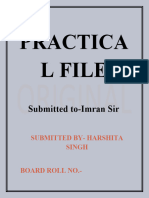 Harshita Singh Practical File