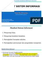 Manfaat Sistem Informasi - TSIPT - KKH - 2021