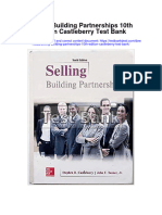 Instant download Selling Building Partnerships 10th Edition Castleberry Test Bank pdf full chapter