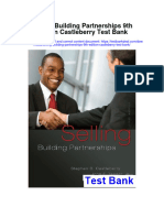 Instant download Selling Building Partnerships 9th Edition Castleberry Test Bank pdf full chapter