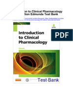 Instant Download Introduction To Clinical Pharmacology 8th Edition Edmunds Test Bank PDF Full Chapter