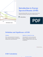 Introduction To Energy Spectral Density ESD