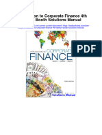 Instant Download Introduction To Corporate Finance 4th Edition Booth Solutions Manual PDF Full Chapter