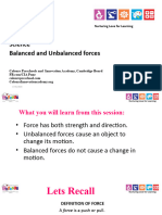 Balanced Unbalancedforce