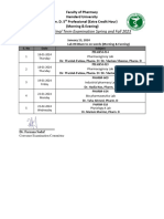 Extra Credit Hour Final Examination Table Lab Spring and Fall 2023