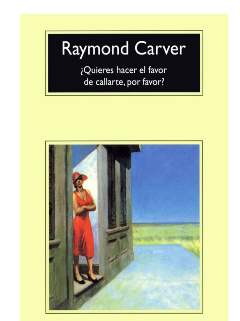 Dos Cuentos de Raymond Carver PDF