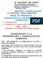 Refrigeracion y Congelación en La Industria Agroalimentaria Cap I Fii Agroindust Pre Grado Piura Ciclo 2019 I