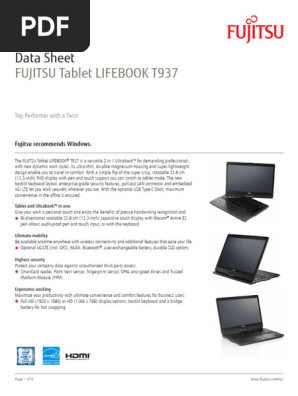 LIFEBOOK-T937-Tablet-PC-datasheet