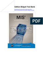 Instant download Mis 9th Edition Bidgoli Test Bank pdf full chapter