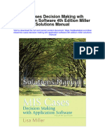 Instant download Mis Cases Decision Making Wih Application Software 4th Edition Miller Solutions Manual pdf full chapter