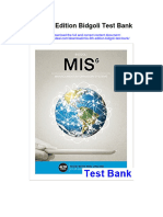 Instant download Mis 6th Edition Bidgoli Test Bank pdf full chapter