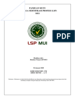 Panduan Mutu Lembaga Sertifikasi Profesi (LSP) MUI