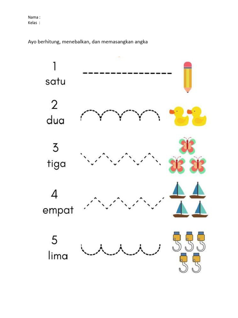 Worksheet Berhitung Kelas 1 SD | PDF | Metode & Bahan Ajar | Seni