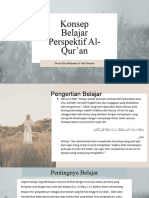 Konsep Belajar Persfektif Al-Qur'An