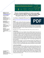 Physico Chemical Attributes of Watery Rose Apple and Malay Apple For Processing