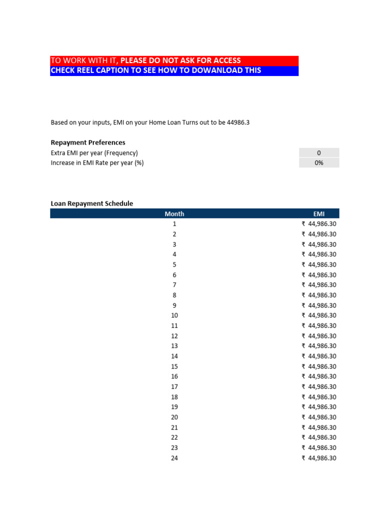 Home Loan Calculator | Download Free PDF | Liability (Financial