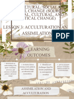 Unit 8 Cultural, Social and Political Change (Sources of Social, Cultural, and Political Change) Lesson 3 Acculturation and Assimilation