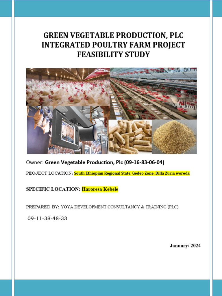 Integrated Poultry Farm Feasibility Study | PDF | Poultry Farming | Chicken