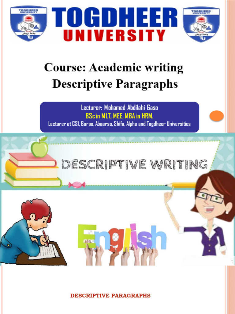 Writing Effective Descriptive Paragraphs | PDF | Paragraph | Brainstorming