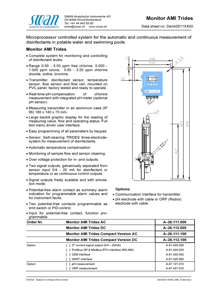 DenA2611XX00_AMI_Trides | PDF | Relay | Power Supply