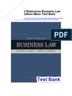 Instant Download Smith and Robersons Business Law 17th Edition Mann Test Bank PDF Full Chapter