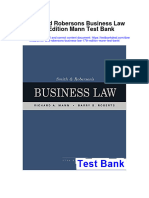 Instant download Smith and Robersons Business Law 17th Edition Mann Test Bank pdf full chapter