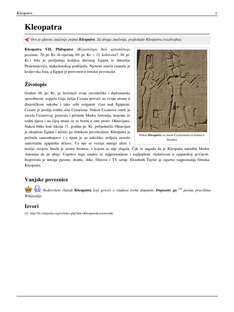 Kleopatra | PDF