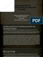 Globalisasyon at Internalisasyon NG Wikang Filipino