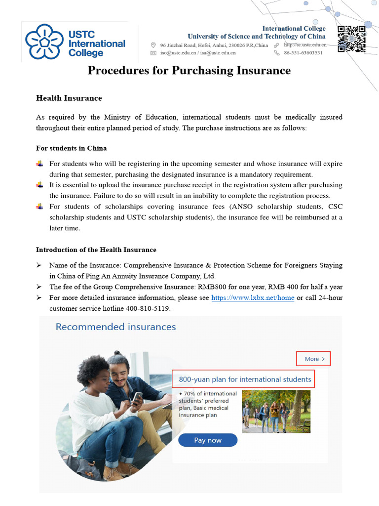 Procedures For Purchasing Insurance | PDF | Debit Card | Payments