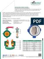 FlowBiz PFA Lined & Teflon Muffler Butterfly Valve