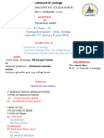 Central Nervous Sytem (PPT, MSC Zoology, Sem-2nd)