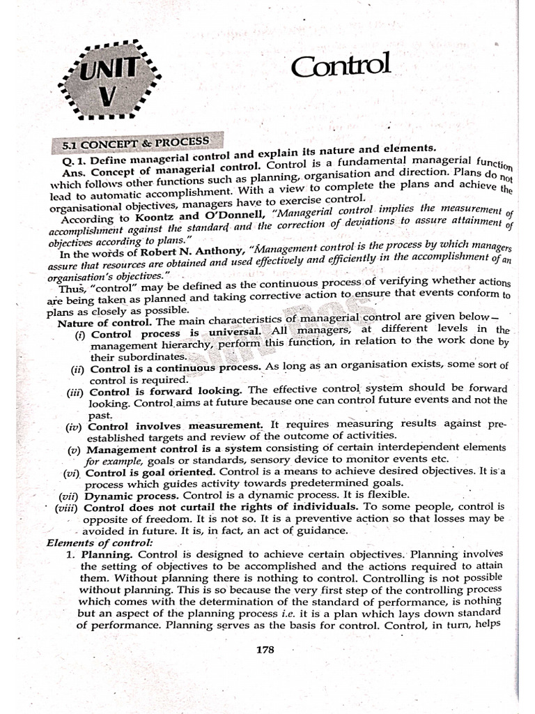 Unit-5(Control) | PDF