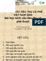 Nghiên cứu tiêu thụ cafe Vietnam