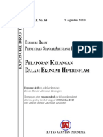 ED PSAK 63 Pelaporan Keuangan Dalam Ekonomi Hiperinflasi