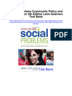 Instant Download Social Problems Community Policy and Social Action 5th Edition Leon Guerrero Test Bank PDF Full Chapter