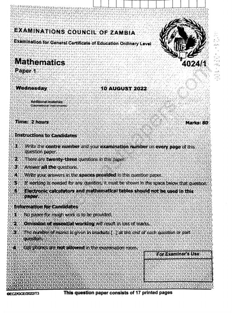 g12 Maths Paper 1 2021 | PDF