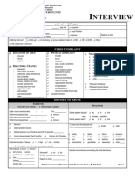 Interview Form