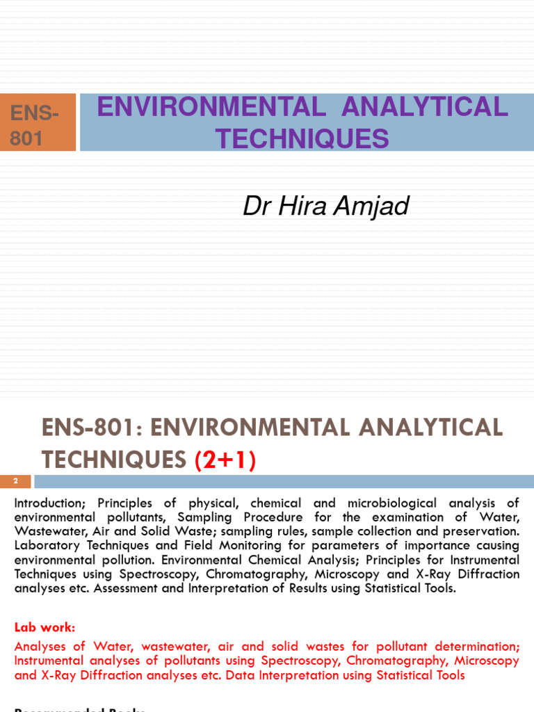 Environmental Sampling Techniques Overview | PDF | Analytical Chemistry ...