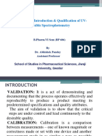 Qualification of UV Spectrophotometer