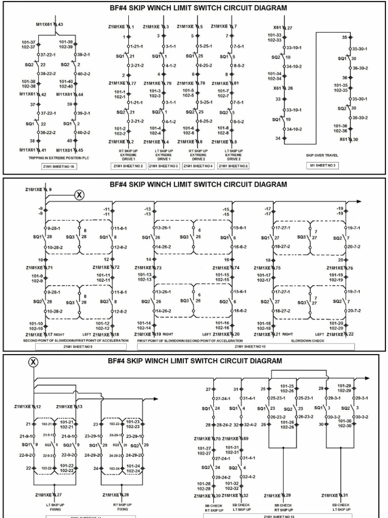 BF#4 Skip Limit Switch Circuit Diagram | PDF
