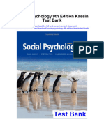 Instant Download Social Psychology 9th Edition Kassin Test Bank PDF Full Chapter