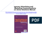 Instant download Contemporary Advertising and Integrated Marketing Communications 15th Edition Arens Solutions Manual pdf full chapter