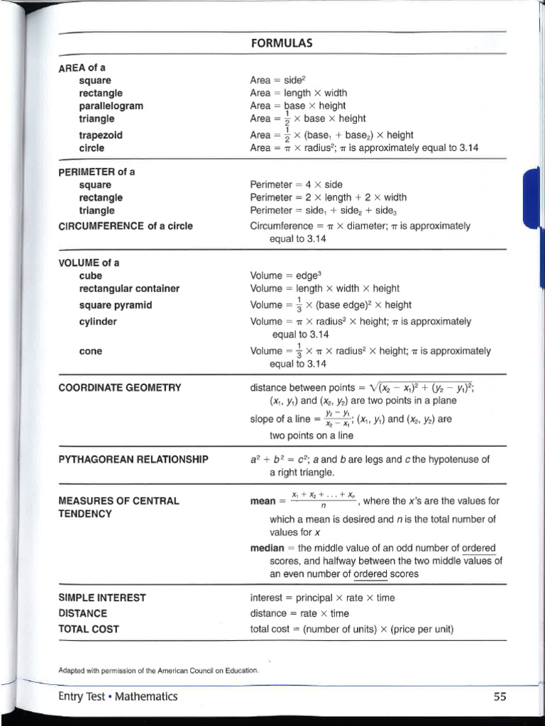 GED Math Assessment Nelson | PDF