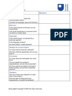 Portfolio Task 2 The PROMPT - Checklist