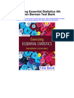 Instant Download Exercising Essential Statistics 4th Edition Berman Test Bank PDF Full Chapter