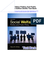 Instant Download Social Welfare Politics and Public Policy 8th Edition Dinitto Test Bank PDF Full Chapter