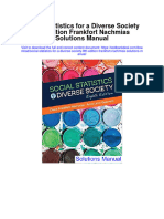 Instant Download Social Statistics For A Diverse Society 8th Edition Frankfort Nachmias Solutions Manual PDF Full Chapter