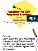 Unpackingthe IBOProgramme Standards