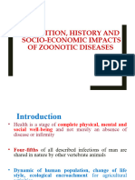 Definition History and Socio-Economic Impact of Zoonotic Diseases