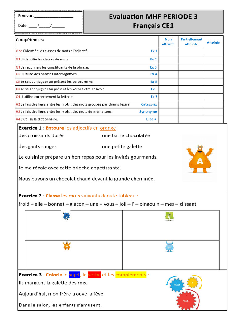 Révision Ce1 Période 3 – Revision Ce1 À Imprimer – LVGFW